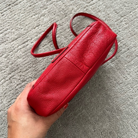 Fossil Red Leather Crossbody Bag - Picture 5 of 13